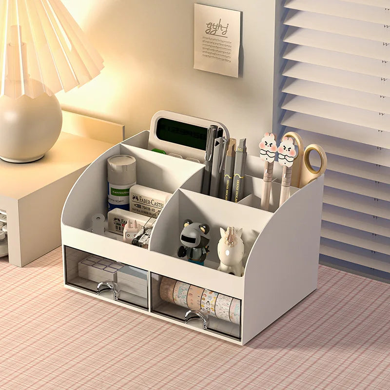 Organiseur Bureau 6 Compartiments — Rangement Papeterie