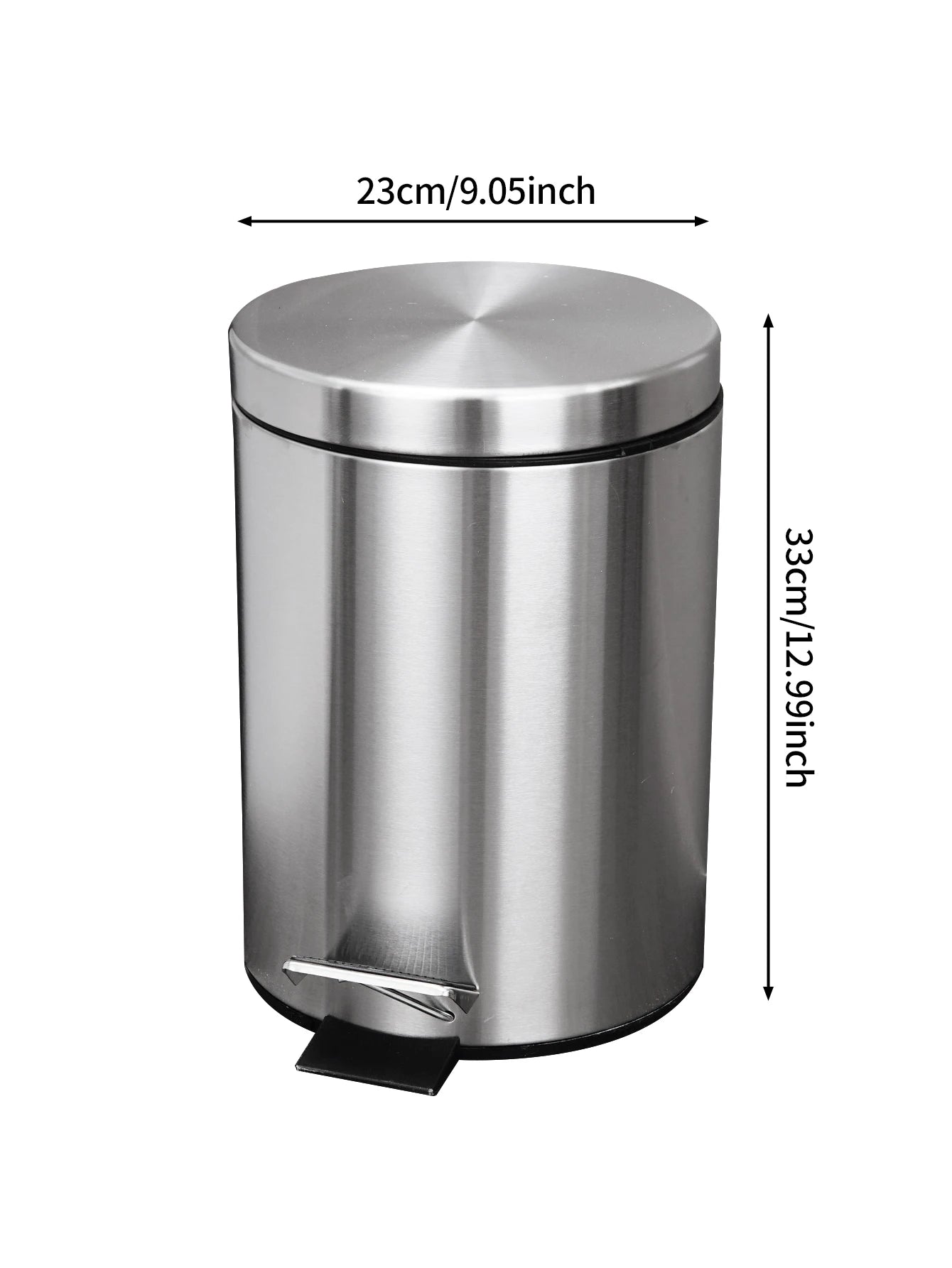 Poubelle de Cuisine Pédale Inox 12L — Design Silencieux