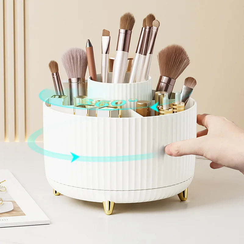 Organiseur Maquillage Rotatif 360° — Acrylique 25 Compartiments