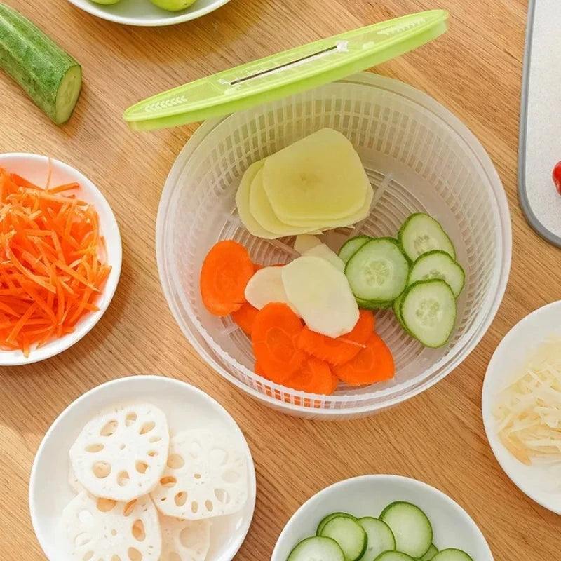 Essoreur à Salade Compact Manuel 3L — Essoreuse Rapide Légumes