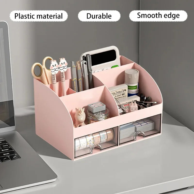 Organiseur Bureau 6 Compartiments — Rangement Papeterie