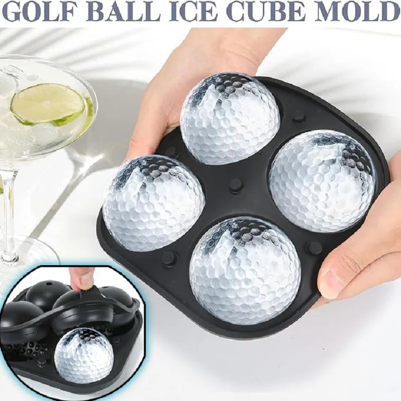 Moules à Glaçons Silicone Sphères 6cm — Set 2 Géants Cocktail