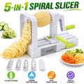 Spiraliseur Légumes 5-en-1 Manuel — Tagliatelles Courgettes Carottes