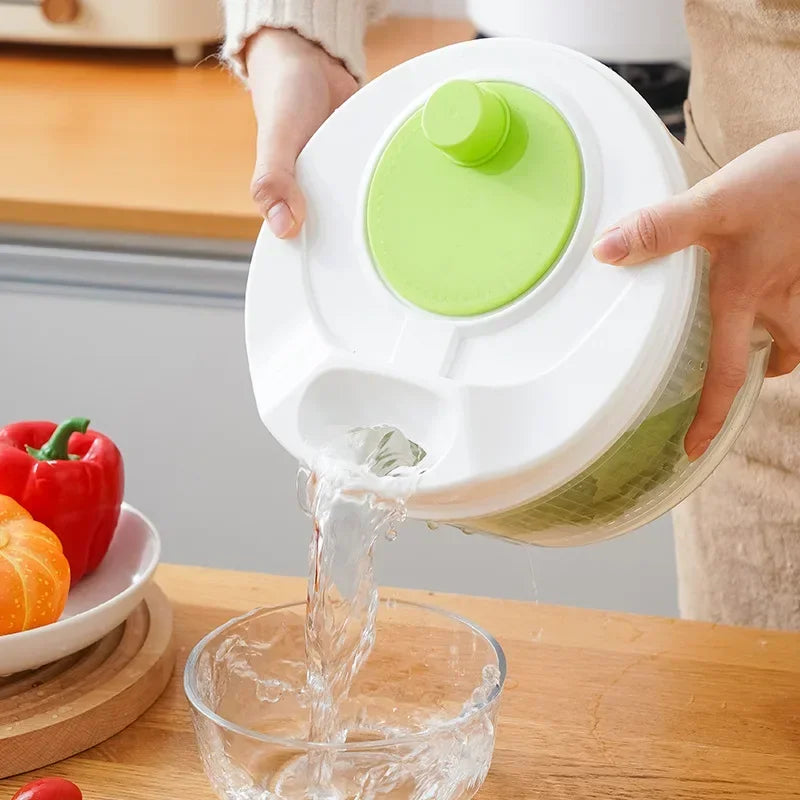 Essoreur à Salade Compact Manuel 3L — Essoreuse Rapide Légumes