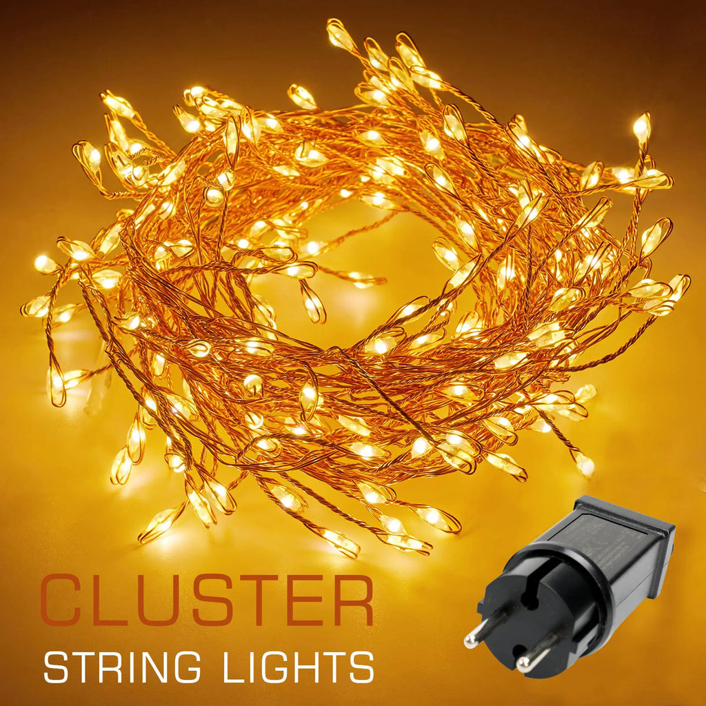 Guirlande Lumineuse LED Étoilée 10m — 300 Micro-LEDs Chaleureuses