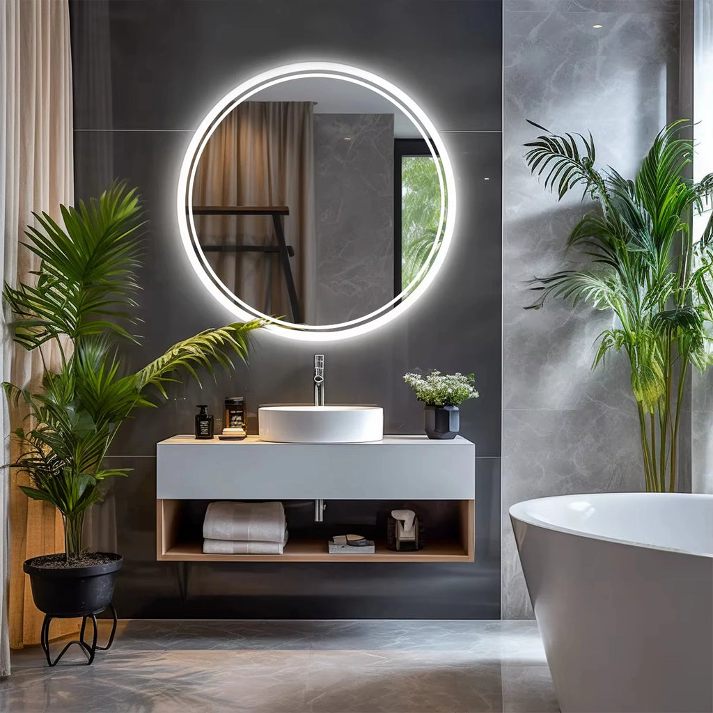 Miroir LED anti-buée salle de bain – rétroéclairé