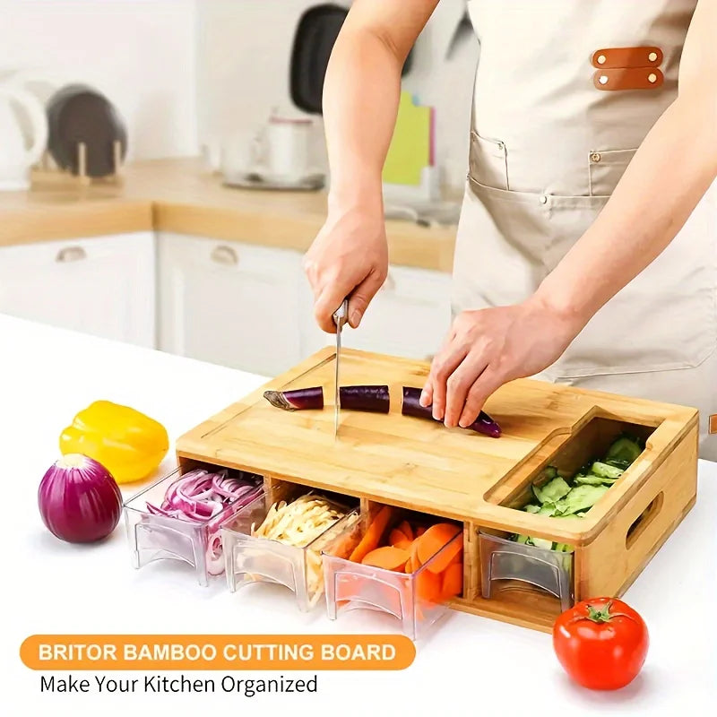 Planche Bambou - bac collecteur jus